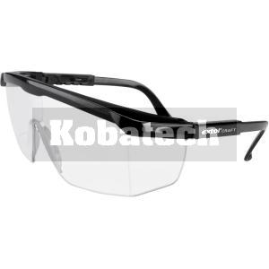 Okuliare ochranné číre, nastaviteľná dĺžka nožičiek, zorník triedy F s ochranou proti oderu, 97301